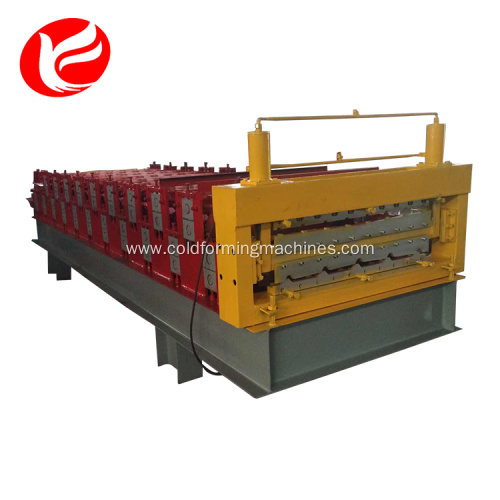 Double layer roll forming machine for tiles